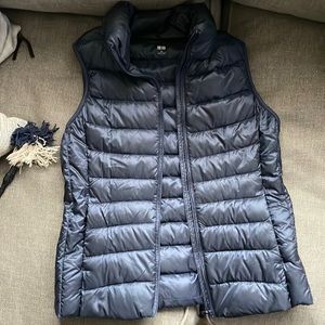 Uniqlo Navy Quilted Puffer Vest